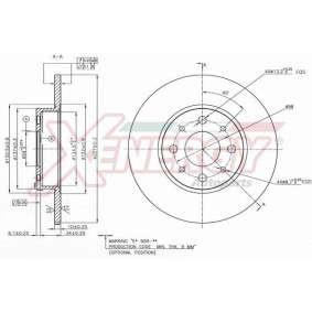 Bremsscheibe X601471 für ALFA ROMEO