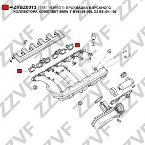 Ansaugkrümmerdichtung von ZZVF ZVBZ0013