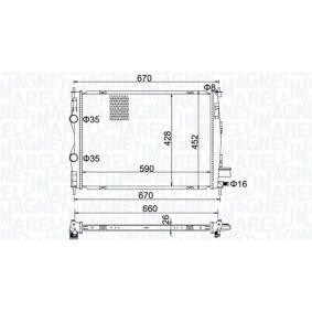 Acquista Radiatore motore da MAGNETI MARELLI 350213162600 a buon mercato per soli 85,94 €