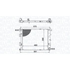 Acquista Radiatore motore da MAGNETI MARELLI 350213173600 a buon mercato per soli 162,73 €