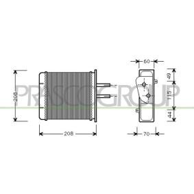 Acquista Scambiatore calore per riscaldamento abitacolo da PRASCO FT132H001 a buon mercato per soli 20,35 €