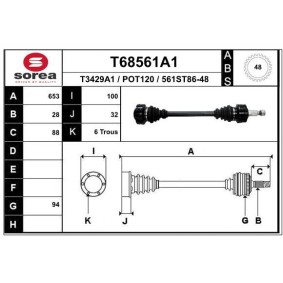 Antriebswelle T68561A1
