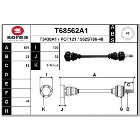 Antriebswelle T68562A1