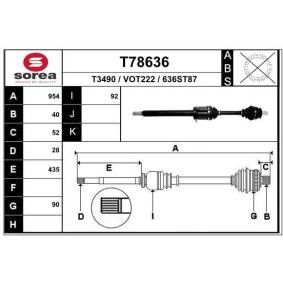 Acquista Semiasse da EAI T78636 a buon mercato per soli 233,73 €