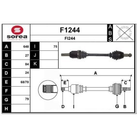 Comprar Árbol de transmisión de SNRA F1244 a bajo precio de 227,36 €