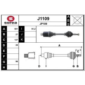Comprar Árbol de transmisión de SNRA J1109 a bajo precio de 459,00 €