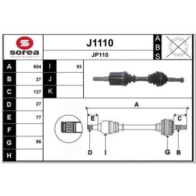 Comprar Árbol de transmisión de SNRA J1110 a bajo precio de 340,55 €