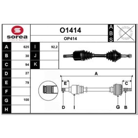 Acquista Semiasse da SNRA O1414 a buon mercato per soli 242,00 €