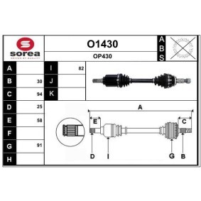 Acquista Semiasse da SNRA O1430 a buon mercato per soli 242,00 €