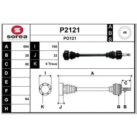 Antriebswelle P2121