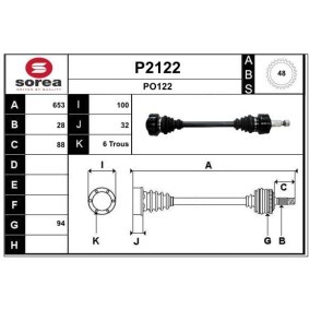 Antriebswelle P2122