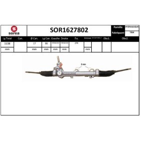 Achetez des Crémaillère de direction SNRA SOR1627802 à prix pour 482,52 €