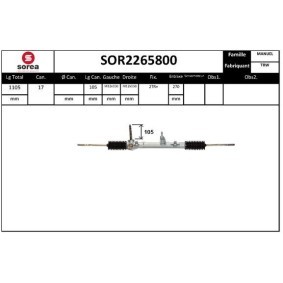 Acquista Scatola sterzo da SNRA SOR2265800 a buon mercato per soli 188,92 €