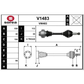 Comprar Árbol de transmisión de SNRA V1483 a bajo precio de 248,09 €