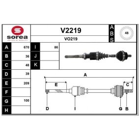 Acquista Semiasse da SNRA V2219 a buon mercato per soli 316,22 €