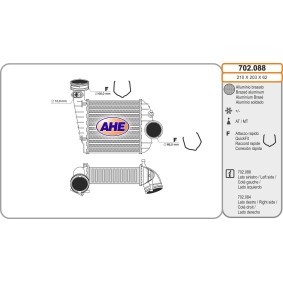 Achetez des Intercooler AHE 702.088 à prix pour 189,35 €