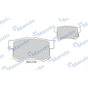 Achetez des Plaquettes de frein Mando MBF015128 à prix pour 34,27 €