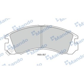 Achetez des Plaquettes de frein Mando MBF015708 à prix pour 25,39 €