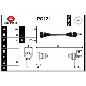 Antriebswelle PO121