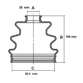 Achetez des Jeu de joint-soufflet, arbre de commande RED-LINE 59KI008 à prix pour 14,84 €