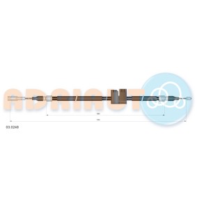 Acquista Cavo freno a mano da ADRIAUTO 03.0248 a buon mercato per soli 22,46 €