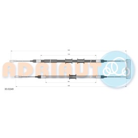 Handbremsseil 33.0249