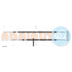 Handbremsseil 43.0216