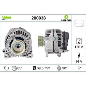 Lichtmaschine 200038 von VALEO günstig für 257,88 € online kaufen