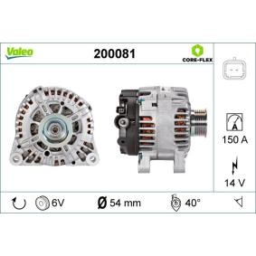 Lichtmaschine 200081 von VALEO günstig für 263,65 € online kaufen