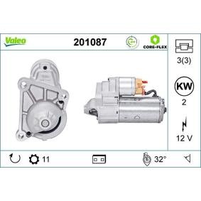 Köp Startmotor av VALEO 201087 till det låga priset 1359,32 kr