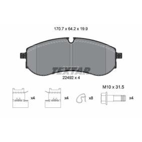 Achetez des Plaquettes de frein TEXTAR 2249201 à prix pour 58,75 €