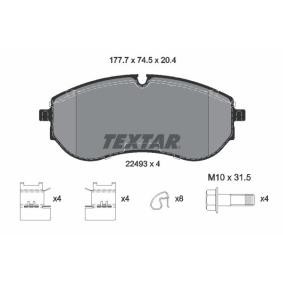 Achetez des Plaquettes de frein TEXTAR 2249301 à prix pour 86,87 €