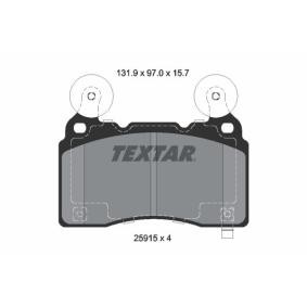 Comprar Juego de pastillas de freno de TEXTAR 2591501 a bajo precio de 72,64 €
