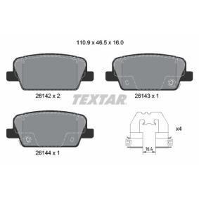 Acquista Kit pastiglie freni da TEXTAR 2614201 a buon mercato per soli 51,79 €