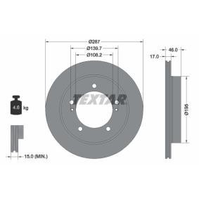 Acquista Disco freno da TEXTAR 92314103 a buon mercato per soli 53,39 €