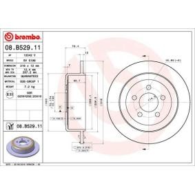 Bremsscheibe 08.B529.11 von BREMBO günstig für 54,86 € online kaufen