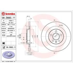 Comprar Disco de freno de BREMBO 08.D883.11 a bajo precio de 42,96 €