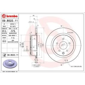 Acquista Disco freno da BREMBO 09.B522.11 a buon mercato per soli 72,07 €