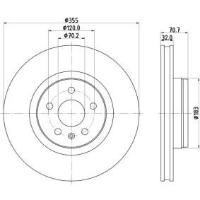 Bremsscheibe MDC2941C für TESLA