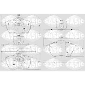 Achetez des Plaquettes de frein SASIC 6216114 à prix pour 39,46 €