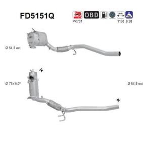 Köp Partikelfilter (DPF) av AS FD5151Q till det låga priset 7828,26 kr