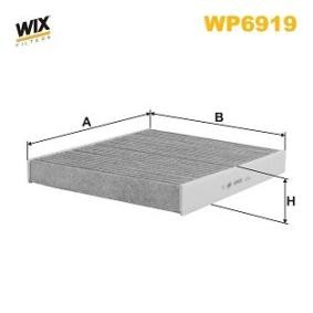 Kjøp Kupefilter av WIX FILTERS WP6919 til den lave prisen 244,53 NOK