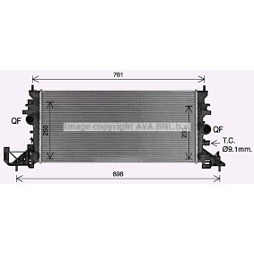 Achetez des Radiateur de chez PRASCO en ligne pour Astra Mk VII (K) Break (B16) à prix modérés