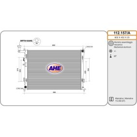 Acquista Radiatore motore da AHE 112.157/A a buon mercato per soli 134,62 €