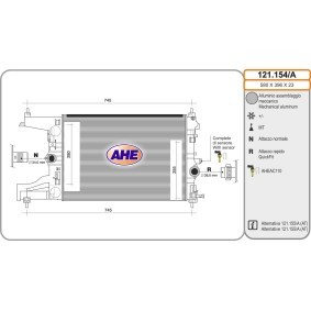 Acquista Radiatore motore da AHE 121.154/A a buon mercato per soli 160,08 €