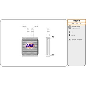 Acquista Scambiatore calore per riscaldamento abitacolo da AHE 94069 a buon mercato per soli 96,64 €