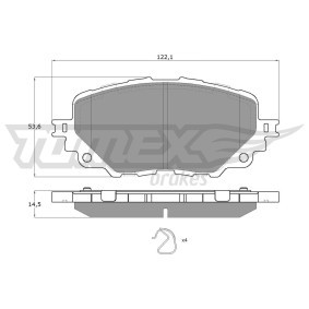 Compre Pastilhas de travão da TOMEX brakes TX 19-04 a um preço baixo por 34,06 €