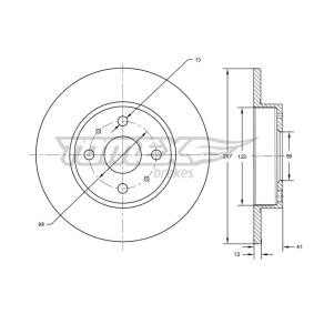 Acquista Disco freno da TOMEX brakes TX 71-22 a buon mercato per soli 23,69 €