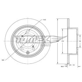 Bremsscheibe TX 71-67 für AVENSIS Stufenheck (ZRT27, ADT27) für 50,09 CHF
