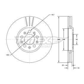 Acquista Disco freno da TOMEX brakes TX 72-04 a buon mercato per soli 56,70 €